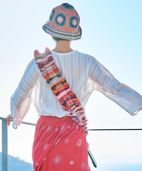 チャイハネ（チャイハネ）の「【チャイハネ】クロバクロッシェハット（ハット・レディース・ナチュラル/グリーン/ピンク・FREE）」の8枚目の写真