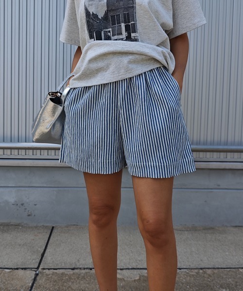 ストライプショートパンツ（その他パンツ）｜esutoreja