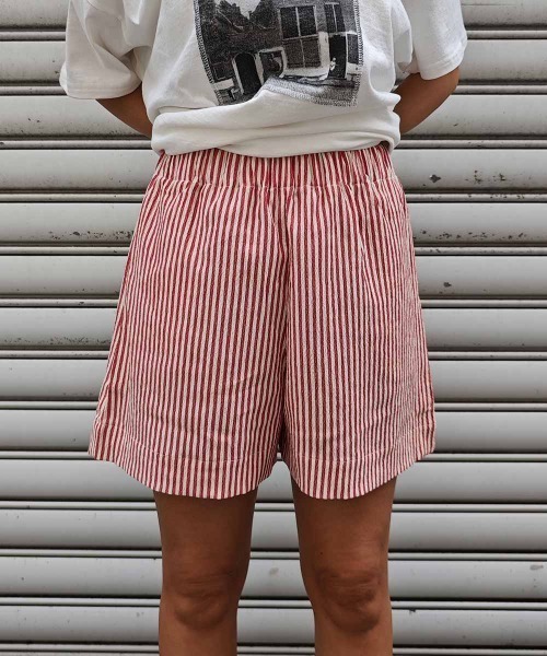 ストライプショートパンツ（その他パンツ）｜esutoreja