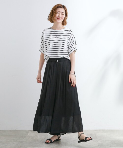 grove(グローブ)の「【UVカット/ひんやり/二の腕カバー】タックドルマンプルオーバー(Tシャツ/カットソー・レディース・ホワイト系5・02/03/01/04/05)」の4枚目の写真