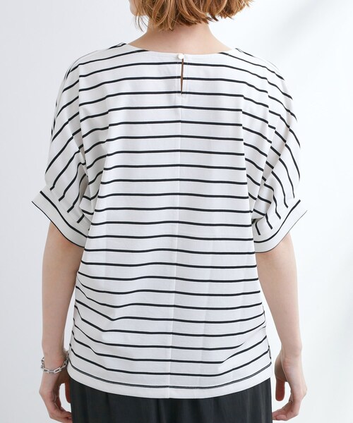 grove(グローブ)の「【UVカット/ひんやり/二の腕カバー】タックドルマンプルオーバー(Tシャツ/カットソー・レディース・ホワイト系5・02/03/01/04/05)」の8枚目の写真