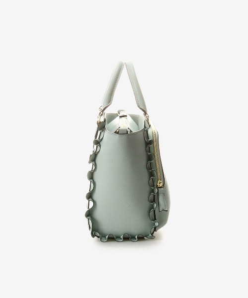 & chouette（アンドシュエット）の「《推し事バッグ》クリアポケット付きトートバッグ（ハンドバッグ・レディース・ミント/ダルブルー系・FREE）」の3枚目の写真