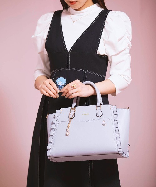 & chouette（アンドシュエット）の「《推し事バッグ》クリアポケット付きトートバッグ（ハンドバッグ・レディース・ミント/ダルブルー系・FREE）」の15枚目の写真