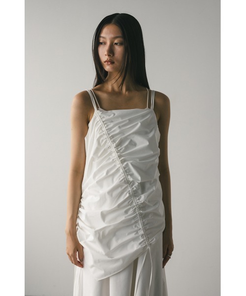 STYLEMIXER(スタイルミキサー)の「シャーリングレイヤーワンピース(ワンピース・レディース・ブラック/カーキ/ホワイト・SMALL/MEDIUM)」の9枚目の写真