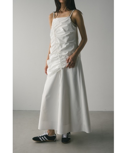 STYLEMIXER(スタイルミキサー)の「シャーリングレイヤーワンピース(ワンピース・レディース・ブラック/カーキ/ホワイト・SMALL/MEDIUM)」の10枚目の写真