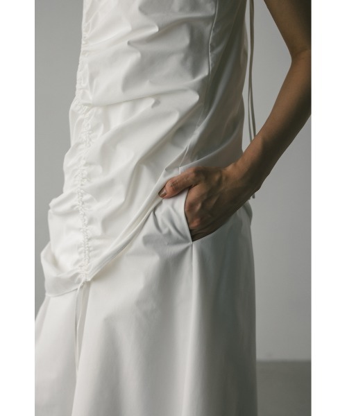 STYLEMIXER(スタイルミキサー)の「シャーリングレイヤーワンピース(ワンピース・レディース・ブラック/カーキ/ホワイト・SMALL/MEDIUM)」の13枚目の写真