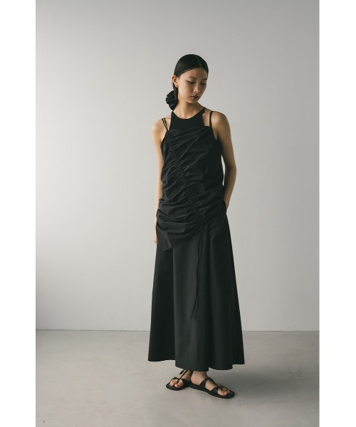 STYLEMIXER(スタイルミキサー)の「シャーリングレイヤーワンピース(ワンピース・レディース・ブラック/カーキ/ホワイト・SMALL/MEDIUM)」の19枚目の写真