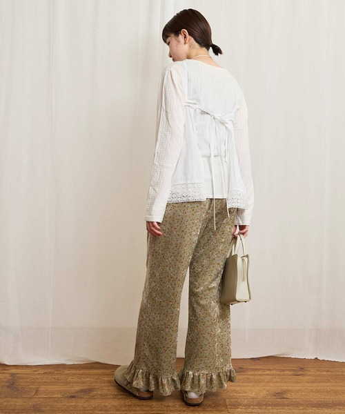 fig Ｌondon（フィグロンドン）の「Elise pants（その他パンツ・レディース・ブラック/ベージュ・FREE）」の8枚目の写真