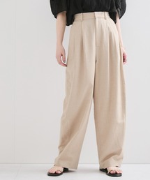 LE CERCLE par rope'（ルセルクルパーロペ）の「【セットアップ対応】サマーツィードボリュームタックスラックス（スラックス）」