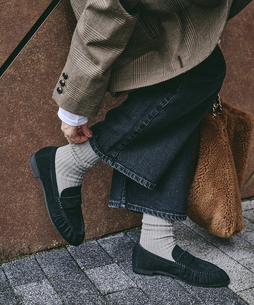 レザーソフトギャザーローファー（ローファー）｜LE TALON（ルタロン