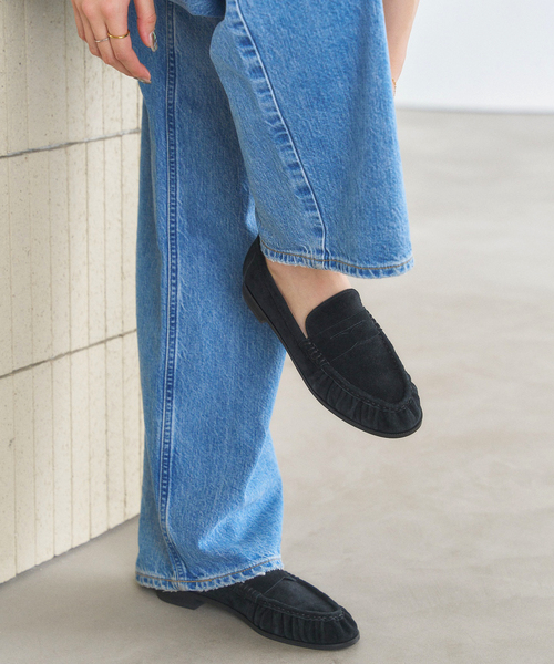 レザーソフトギャザーローファー（ローファー）｜LE TALON（ルタロン