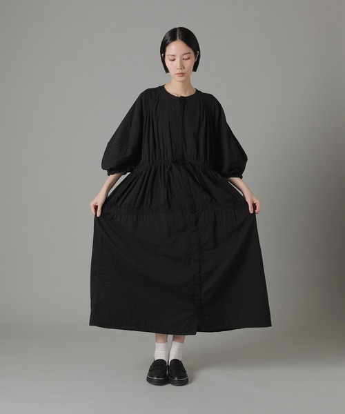 ZUCCa（ズッカ）の「(S)ダブルガーゼ / ワンピース / (O)（ワンピース・レディース・ブラック/ライトグレー/ネイビー・M size）」の4枚目の写真