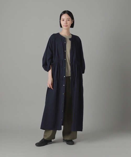 ZUCCa（ズッカ）の「(S)ダブルガーゼ / ワンピース / (O)（ワンピース・レディース・ブラック/ライトグレー/ネイビー・M size）」の7枚目の写真