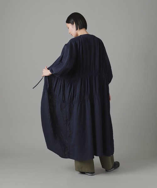 ZUCCa（ズッカ）の「(S)ダブルガーゼ / ワンピース / (O)（ワンピース・レディース・ブラック/ライトグレー/ネイビー・M size）」の9枚目の写真