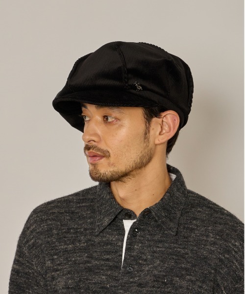arth（アース）の「arth  Corduroy Tuck Cas / アース（キャスケット・メンズ・ブラウン/ブラック/グレー・60cm/58cm）」の2枚目の写真