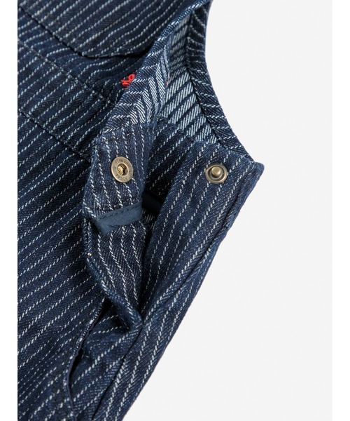 BOBO CHOSES(ボボショーズ)の「Tic Tac Toe denim dress(ワンピース・キッズ・ネイビー・6-7YEAR/4-5YEAR/2-3YEAR/10-11y/8-9y)」の4枚目の写真