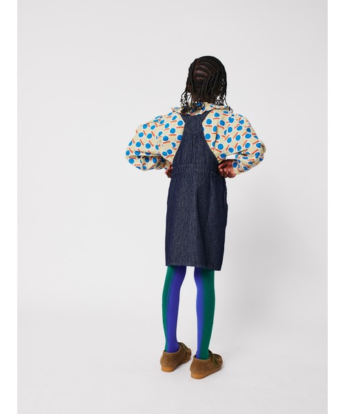 BOBO CHOSES(ボボショーズ)の「Tic Tac Toe denim dress(ワンピース・キッズ・ネイビー・6-7YEAR/4-5YEAR/2-3YEAR/10-11y/8-9y)」の8枚目の写真
