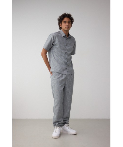 AZUL by moussy(アズールバイマウジー)の「C/Tストライプシャツ(シャツ/ブラウス・メンズ・ライトベージュ/ライトブラック・MEDIUM/LARGE)」の10枚目の写真