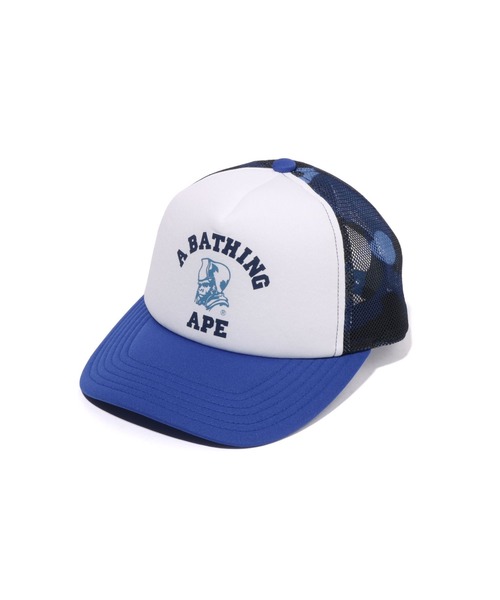 A BATHING APE ネイビーカモメッシュキャップ COLOR CAMO GENERAL MESH CAP（キャップ）｜A BATHING APE（ア