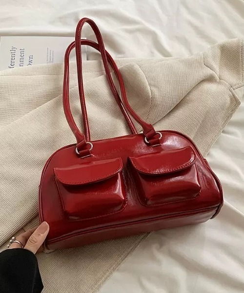 タイムセール★セレッソ大阪　ボストンバッグ セール】ダブルポケットロングハンドルボストンバッグ（ボストンバッグ