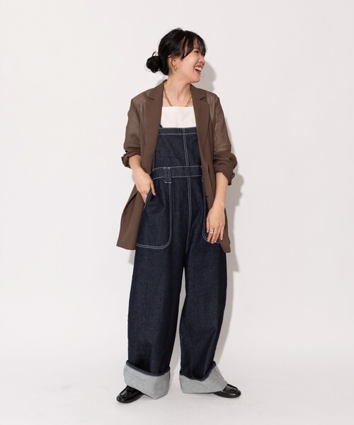 FREAK'S STORE(フリークスストア)の「【全骨格優勝!シリーズ】ベルト付き シアーメッシュジャケット(テーラードジャケット・レディース・ブラック/グレー・フリ-)」の5枚目の写真
