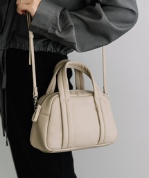 Beau're（ヴュレ）の「【BEAURE】カウレザ― ショルダー付ミニボストンバッグ B-25416（ボストンバッグ）」