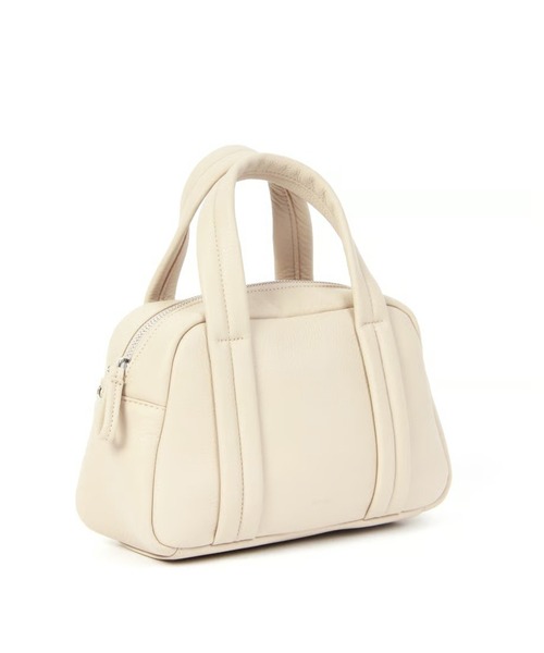 Beau're（ヴュレ）の「【BEAURE】カウレザ― ショルダー付ミニボストンバッグ B-25416（ボストンバッグ・レディース・アイボリー/ブラック/グレイッシュブルー/ブラウン・FREE）」の20枚目の写真