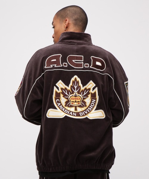 り*ご様 AVIREX VELOUR ベロア トラックジャケットセットアップ セール】VELOUR TRACK JACKET / ベロア トラックジャケット