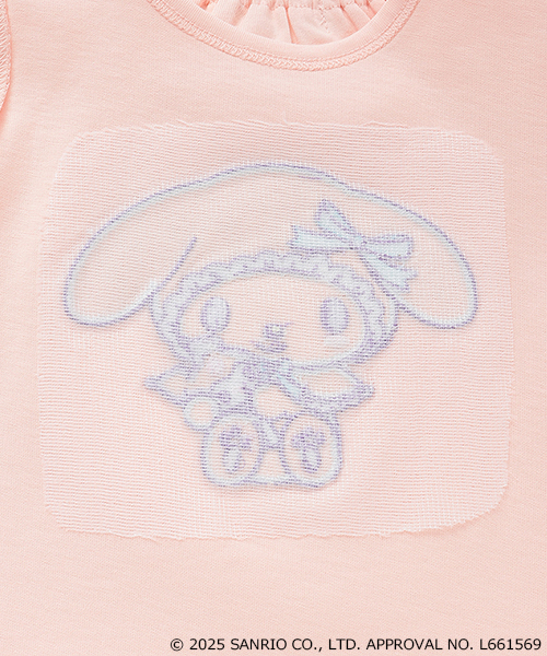 sense of wonder(センスオブワンダー)の「【マイメロディ】LibertyアップリケTシャツ(Tシャツ/カットソー・キッズ・ピンク/オフホワイト・110cm/90cm/80cm/130cm/120cm/100cm)」の8枚目の写真