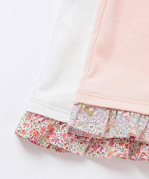 sense of wonder(センスオブワンダー)の「【マイメロディ】LibertyアップリケTシャツ(Tシャツ/カットソー・キッズ・ピンク/オフホワイト・110cm/90cm/80cm/130cm/120cm/100cm)」の10枚目の写真