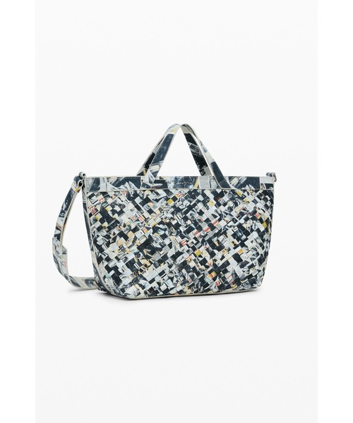 Desigual(デシグアル)の「編み込みミディアムショッパーバッグ(ハンドバッグ・レディース・マルチ・FREE)」の6枚目の写真