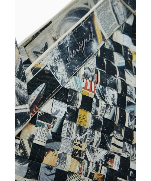 Desigual(デシグアル)の「編み込みミディアムショッパーバッグ(ハンドバッグ・レディース・マルチ・FREE)」の8枚目の写真