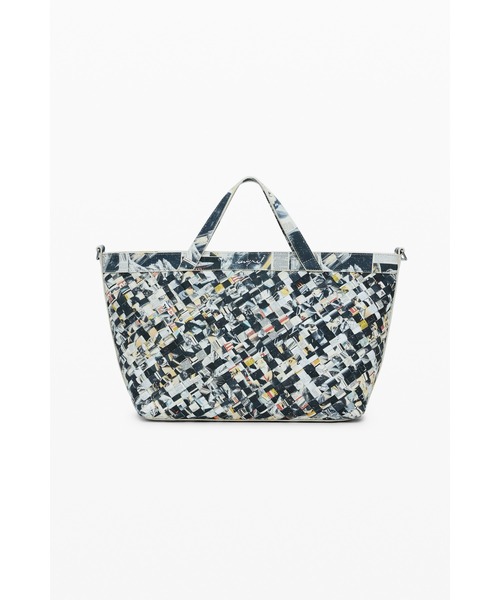 Desigual(デシグアル)の「編み込みミディアムショッパーバッグ(ハンドバッグ・レディース・マルチ・FREE)」の5枚目の写真