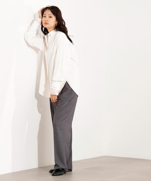 N.（N. Natural Beauty Basic）（エヌエヌナチュラルビューティーベーシック）の「365daysシャツ（シャツ/ブラウス・レディース・イエロー系その他/ピンク系その他/オフホワイト/ブルー/ボルドー・MEDIUM）」の12枚目の写真