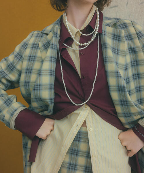 N.（N. Natural Beauty Basic）（エヌエヌナチュラルビューティーベーシック）の「365daysシャツ（シャツ/ブラウス・レディース・イエロー系その他/ピンク系その他/オフホワイト/ブルー/ボルドー・MEDIUM）」の9枚目の写真