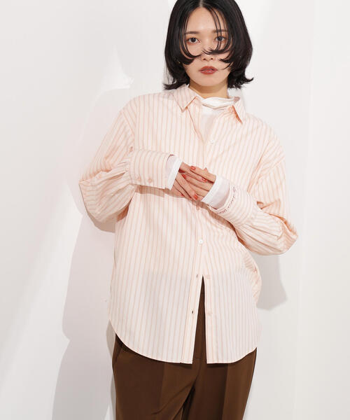 N.（N. Natural Beauty Basic）（エヌエヌナチュラルビューティーベーシック）の「365daysシャツ（シャツ/ブラウス・レディース・イエロー系その他/ピンク系その他/オフホワイト/ブルー/ボルドー・MEDIUM）」の4枚目の写真