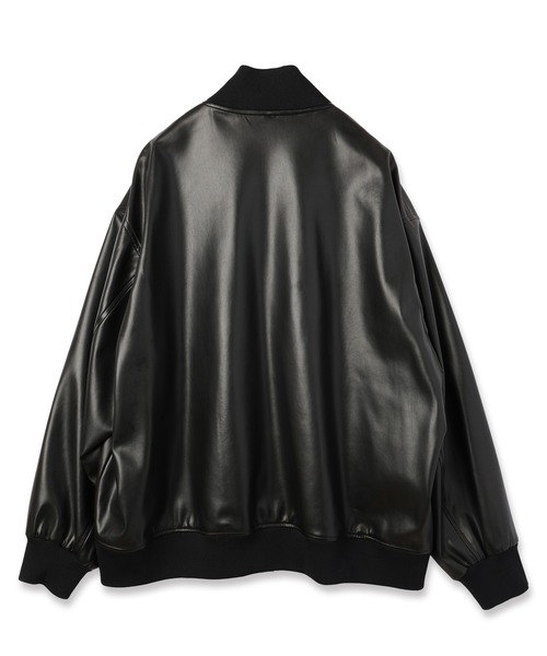 CULLNI(クルニ)の「Faux Leather MA-1(MA-1・メンズ・ブラック・2/1/0)」の6枚目の写真