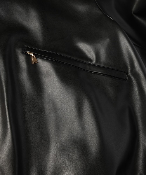 CULLNI(クルニ)の「Faux Leather MA-1(MA-1・メンズ・ブラック・2/1/0)」の9枚目の写真