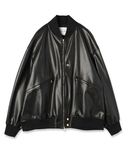 CULLNI(クルニ)の「Faux Leather MA-1(MA-1・メンズ・ブラック・2/1/0)」の5枚目の写真