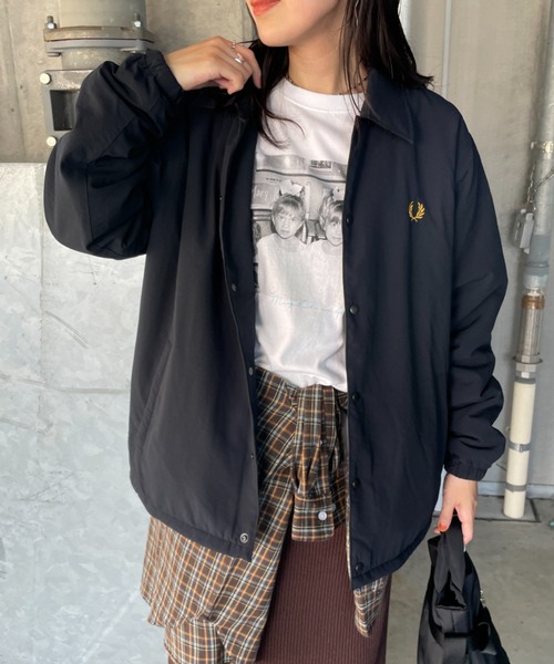 美品 FRED PERRY　フレッド ペリー 中綿 ブルゾン ジャンパー FRED PERRY（フレッドペリー） ジャケット メンズ ザ フーデッド