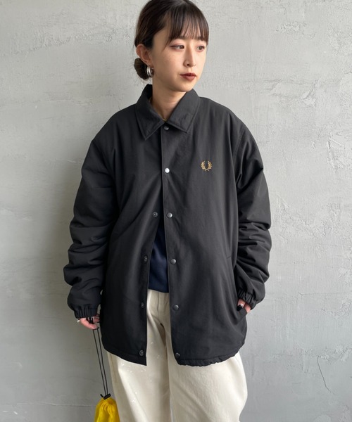 FRED PERRY/フレッドペリー] 別注 パデッドボタン 中綿ジャケット