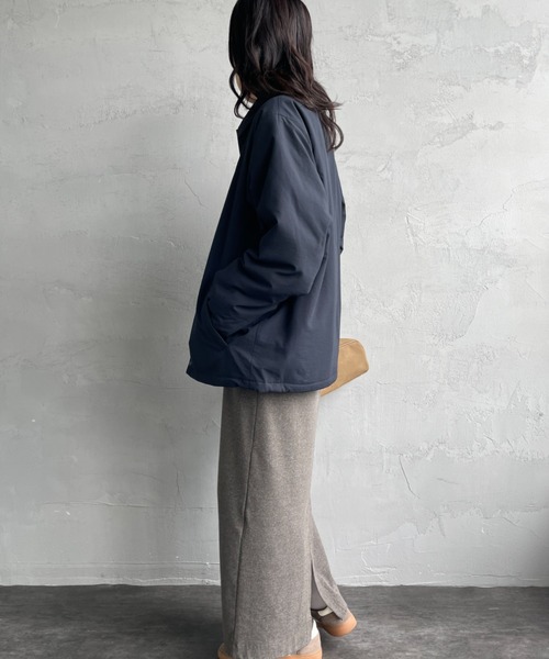 FRED PERRY/フレッドペリー] 別注 パデッドボタン 中綿ジャケット