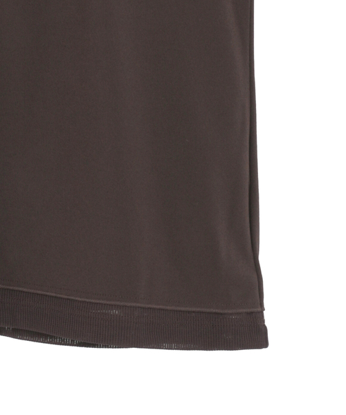 CONVERSE TOKYO（コンバーストウキョウ）の「SHEER LAYERED TANK TOP（タンクトップ・レディース・ブラウン/ブラック/オフホワイト・FREE）」の7枚目の写真