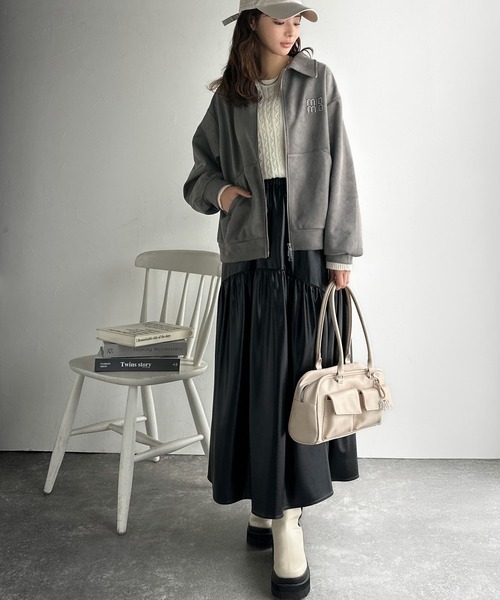 セール】【mily bilet】柔らかタッチで重ね着にも最適♪立体刺繍