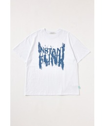 【INSTANTFUNK】ダメージ グラフィック Tシャツ