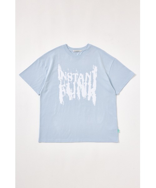 InstantFunk(インスタントファンク)の「【INSTANTFUNK】ダメージ グラフィック Tシャツ(Tシャツ/カットソー・レディース・ライトブルー/ホワイト・X-LARGE/LARGE)」の1枚目の写真