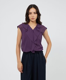 EPOCA（エポカ）の「ウールボイル フリルブラウス（シャツ/ブラウス）」