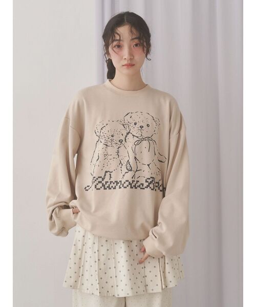 merry jenny（メリージェニー）の「lulu dotプリーツミニスカート（スカート・レディース・オフホワイト/ブラック・FREE）」の13枚目の写真