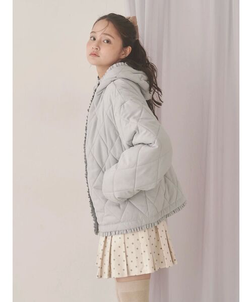 merry jenny（メリージェニー）の「lulu dotプリーツミニスカート（スカート・レディース・オフホワイト/ブラック・FREE）」の20枚目の写真