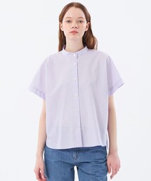 極美品♡23年品　マッキントッシュフィロソフィー　ブラウス　パール　ストライプ 2025年春夏モデル】DRY OXFORD ブラウス